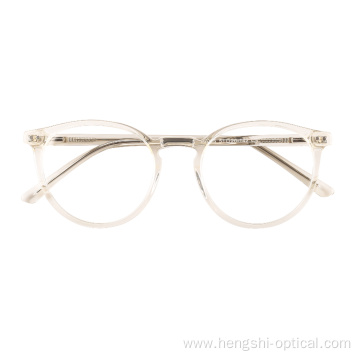 Korean Clear Optical Acetate Frame Eyewear Retro Round Glasses